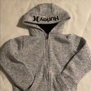 Boys Grey Hurley Zip up Hoodie